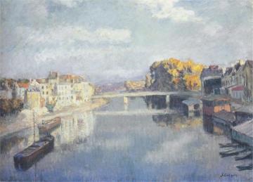 Boats on the Marne Artwork by Henri Lebasque