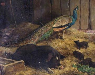 Beauty and the Beast Artwork by Charles Burton Barber