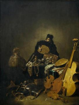 Allegory Of Vanity Artwork by Leonaert Bramer