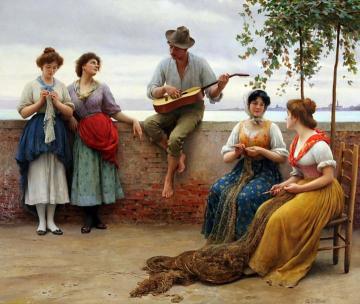 The Serenade Artwork by Eugen Von Blaas