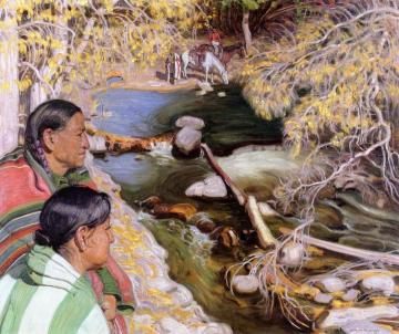 At The Canyon Stream Artwork by E. Martin Hennings