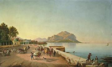 A Stroll in Palermo Artwork by Franz Ludwig Catel