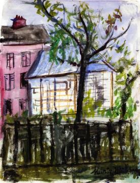 House in Montmartre Artwork by Maurice Utrillo