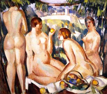 Dejeuner Sur L'herbe Artwork by John Duncan Fergusson