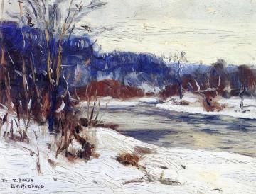 Winter Landscape Artwork by Edward Willis Redfield