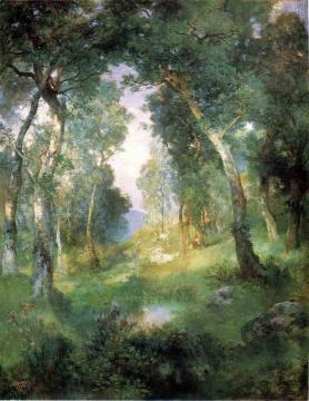 Forest Glade, Santa Barbara Artwork by Julius LeBlanc Stewart