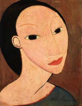 Woman's Head Artwork by Marie Laurencin