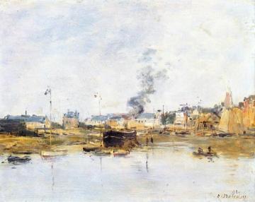 Trouville: the Port Artwork by Eugène-Louis Boudin