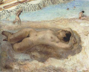 Nude on the beach Artwork by Henri Lebasque