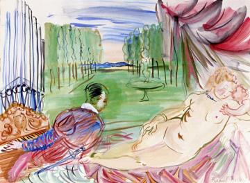 Hommage au Titien, Amours, délices et orgues Artwork by Raoul Dufy