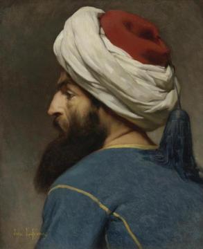 Portrait Of An Ottoman Artwork by Jules Joseph Lefebvre