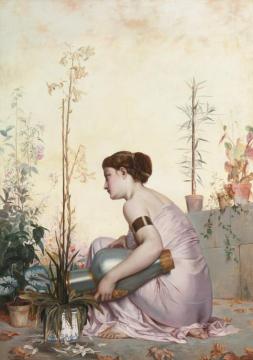 The Lily Is Dead Artwork by Adolphe Alexander Lesrel