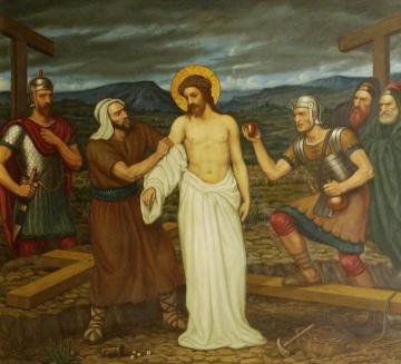 Jesus is Stripped of His Raiment Artwork by Edward Arthur Fellowes Prynne