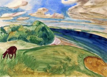 Landscape by the Sea Artwork by Erich Heckel