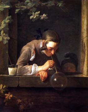 Soap Bubbles Artwork by Jean-Baptiste-Simeon Chardin