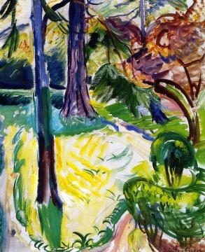 Garden in Honfleur Artwork by Emile-othon Friesz