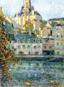 Houses on the Water, Quimperle, Finistere Artwork by Henri Le Sidaner