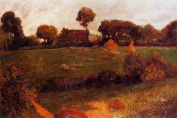 Farm in Brittany Artwork by Paul Gauguin