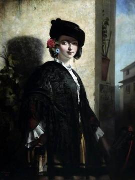 A Spanish Lady Artwork by Philip Hermogenes Calderon