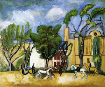 L'avenue du bois Artwork by Raoul Dufy