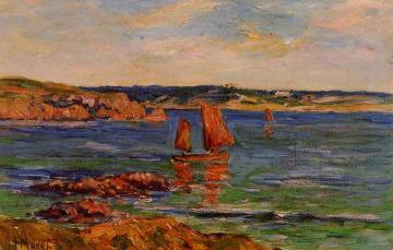 Red Rocks Artwork by Henry Moret