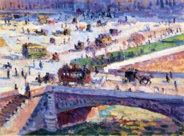 Le Petit Pont, Paris Artwork by Maximilien Luce