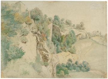 Cliff near Salzburg Artwork by Hans Thoma