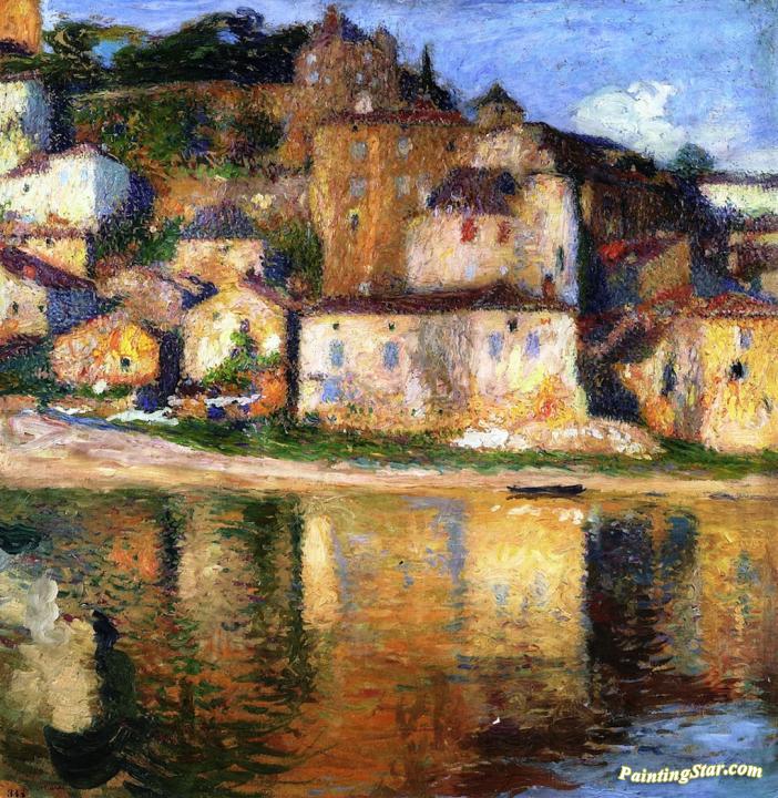 Vue de Puy l Eveque Artwork by Henri Martin