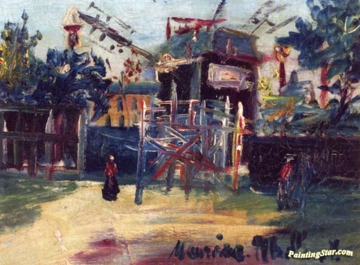 Montmartre, The Moulin de la Galette Artwork by Maurice Utrillo