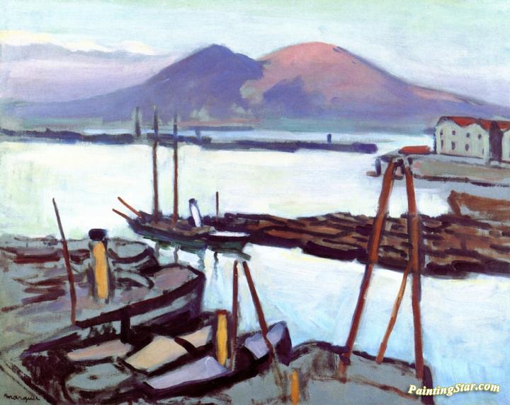 The Bay Of Naples At Sunset Artwork by Albert Marquet