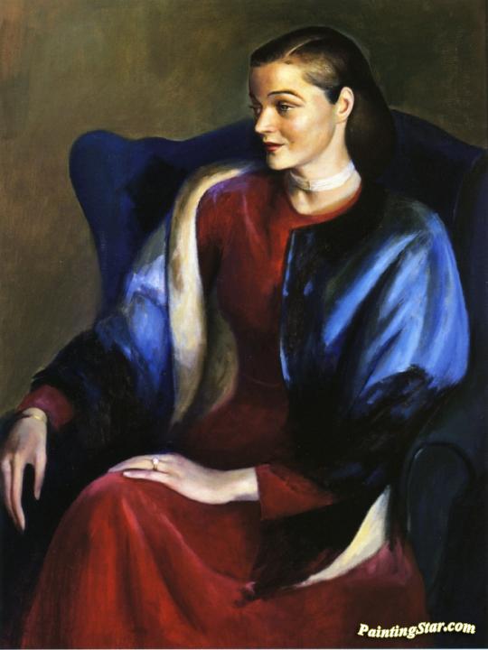 Mrs. James Montague Artwork by Guy Pene Du Bois