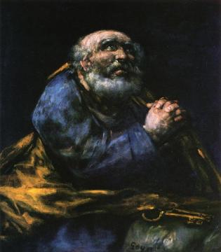 The Repentant Saint Peter Artwork by Francisco Jose de Goya y Lucientes