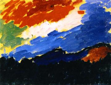 Red Cloud Artwork by Alexej Jawlensky