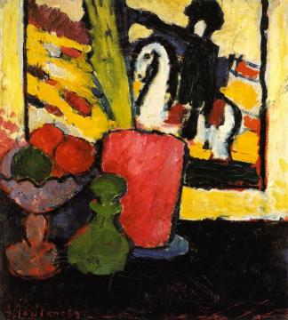 Still Life With White Horse Artwork by Alexej Jawlensky