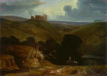 Landscape with a Castle Artwork by John Martin