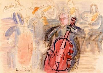 Pablo Casals Artwork by Raoul Dufy