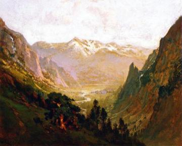 High Sierra Canyon Artwork by William Keith