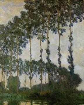 Poplars near Giverny, Artwork by Claude Oscar Monet