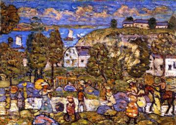 Landscape near Hahant Artwork by Maurice Prendergast