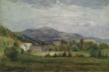 Chase's House, New Hampshire Artwork by Willard Leroy Metcalf