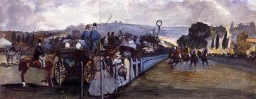 The Races At Longchamp Artwork by Edouard Manet