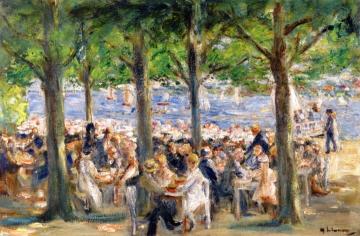 Beer Garden Near The Havel Under Trees Artwork by Max Liebermann