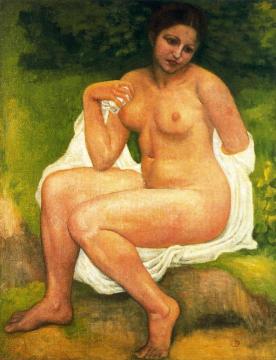 Seated Bather Artwork by Aristide Maillol