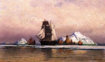 Fishing Fleet off Labrador Artwork by William Bradford
