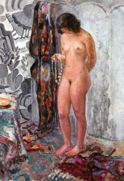 Standing Nude with Necklace Artwork by Henri Lebasque