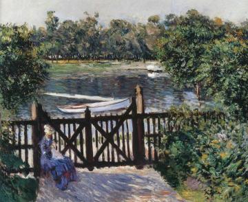 Entrance to the garden at Petit Gennevilliers Artwork by Gustave Caillebotte