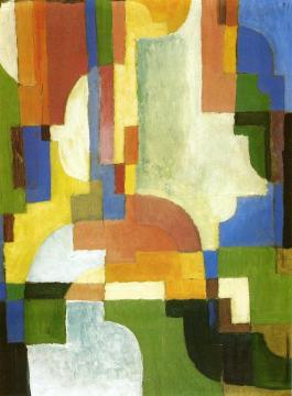 Colored Forms I Artwork by August Macke