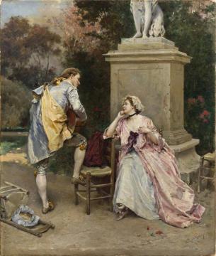 The Serenade Artwork by Raimundo de Madrazo y Garreta