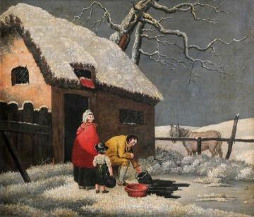 Breaking the Ice Artwork by George Morland