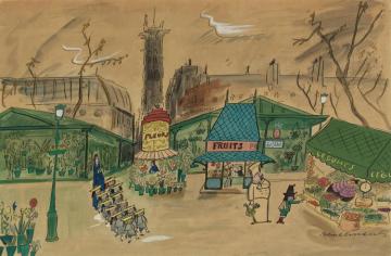 And Lo And Behond, The Former Barbarian Turned Into A Vegetarian Artwork by Ludwig Bemelmans